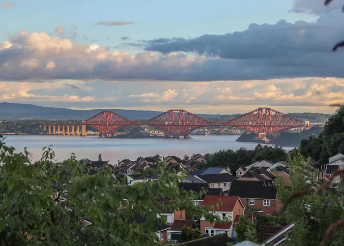 Bay And Bridge Near Edinburgh