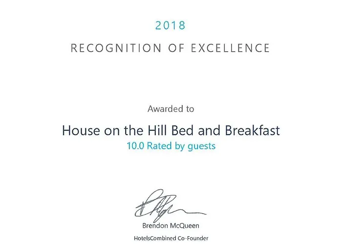 House On The Hill Bed And Breakfast
